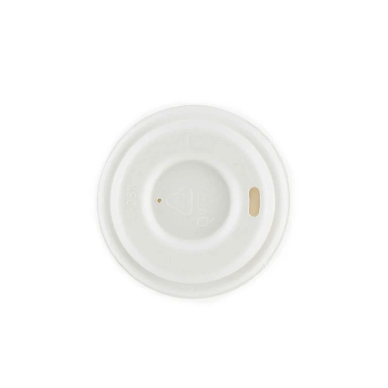 Couvercles pour Gobelets 10 cl en pulpe de canne à sucre x50