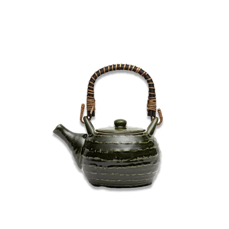 Théière en Grès Verte - Oribe - 0.6 L | Dammann Frères