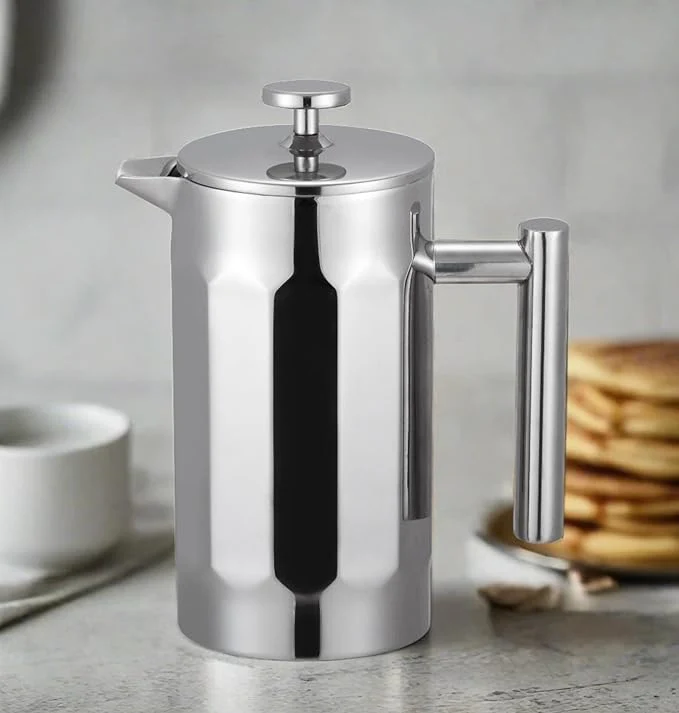 Cuisinox - Cafetière French Press inox double paroie (1L)