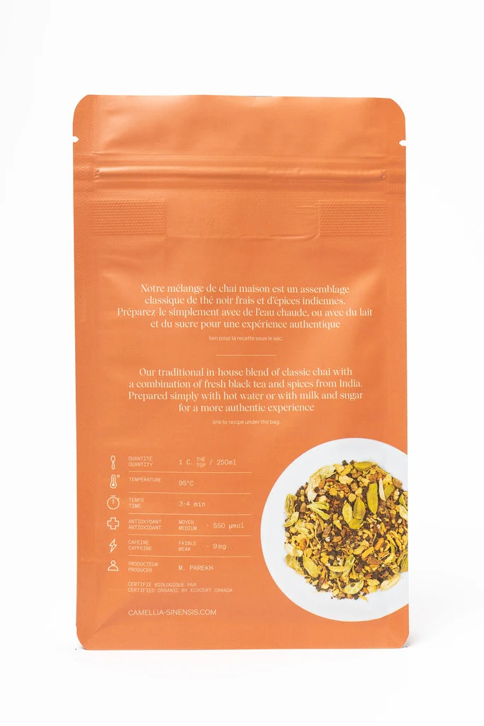 Camellia Sinensis - Chai Camellia biologique (75g)