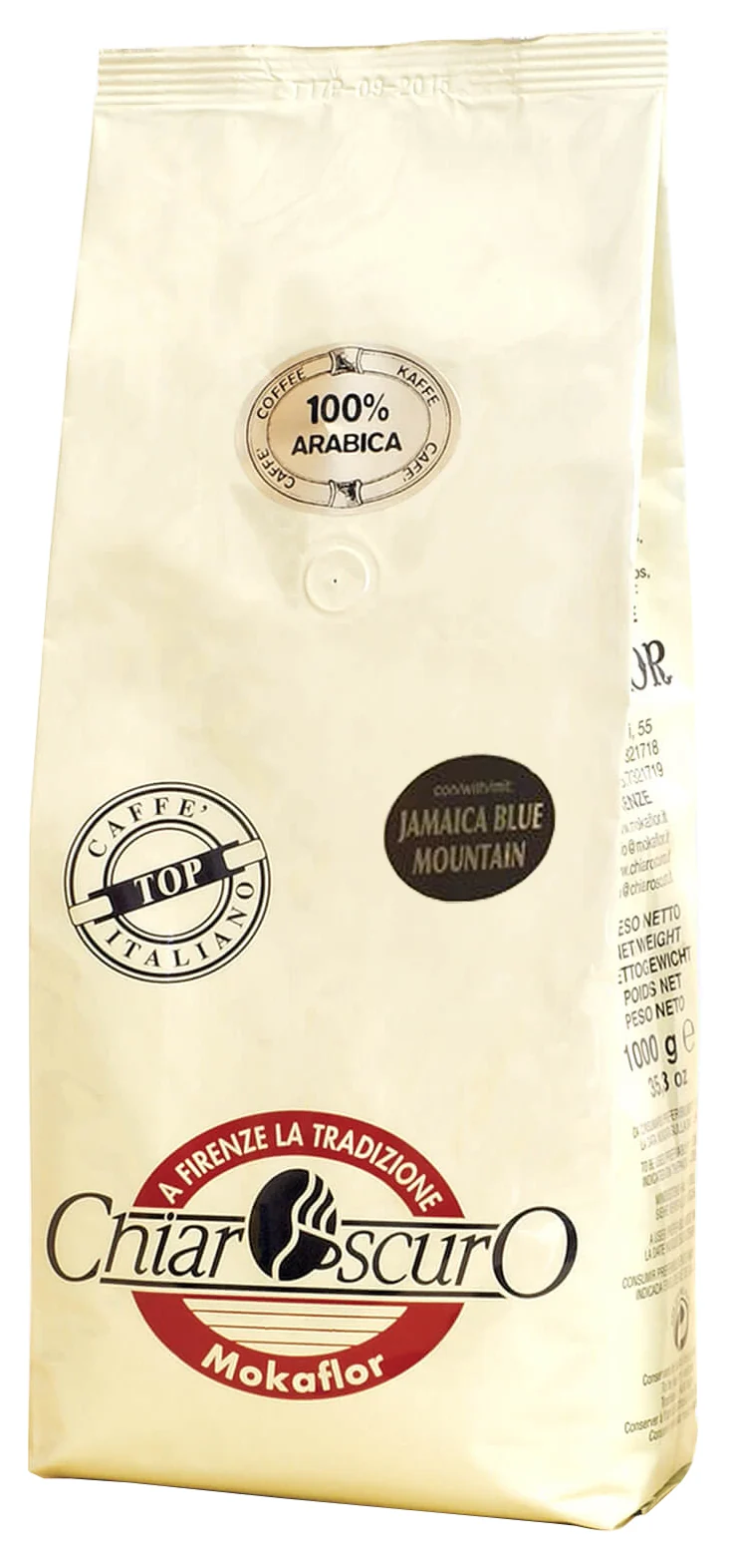 Mokaflor CHIAROSCURO 100% Arabica dont Jamaica Blue Mountain