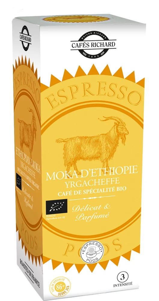 Dosettes ESE Cafés Richard MOKA ÉTHIOPIE