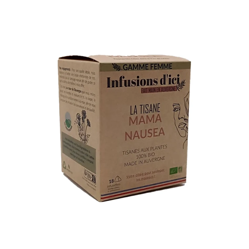 La Tisane BIO Nausées - 18 sachets | Infusions d'Ici