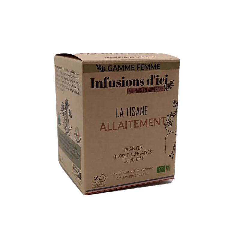 La Tisane BIO Allaitement - 18 sachets | Infusions d'Ici