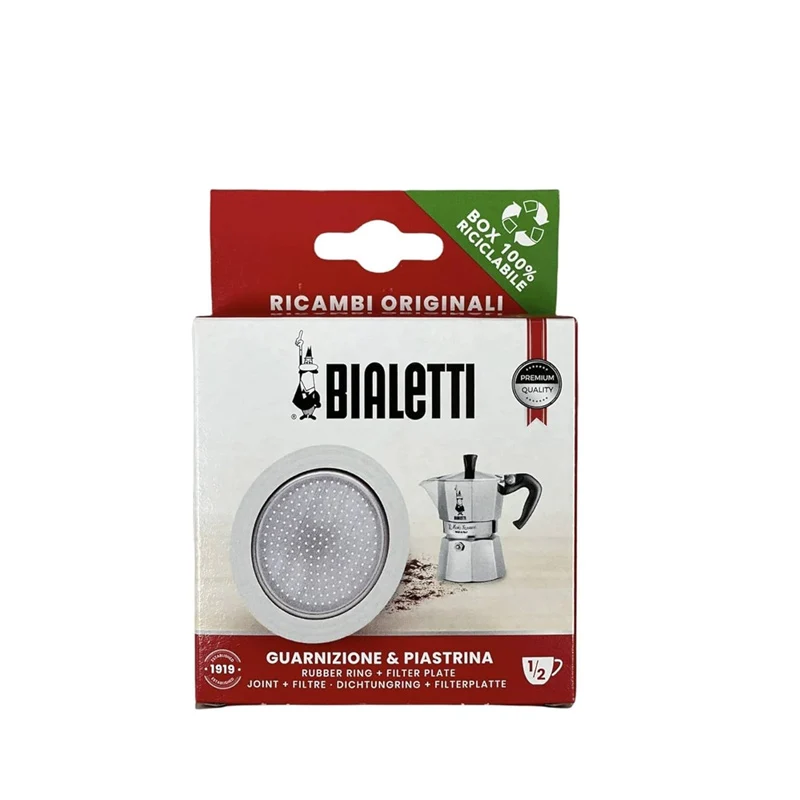 Set 1 filtre et 3 Joints Cafetière Italienne 1 Tasse | Bialetti