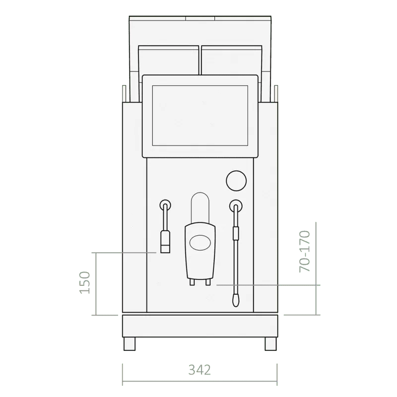 Rex-Royal - Machine à espresso automatique S300 Automilk (MCTI)