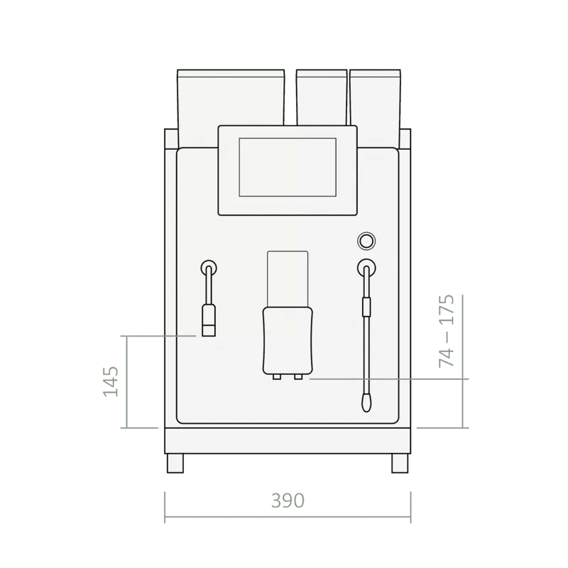 Rex-Royal - Machine à espresso automatique S2 Automilk (MCTI)