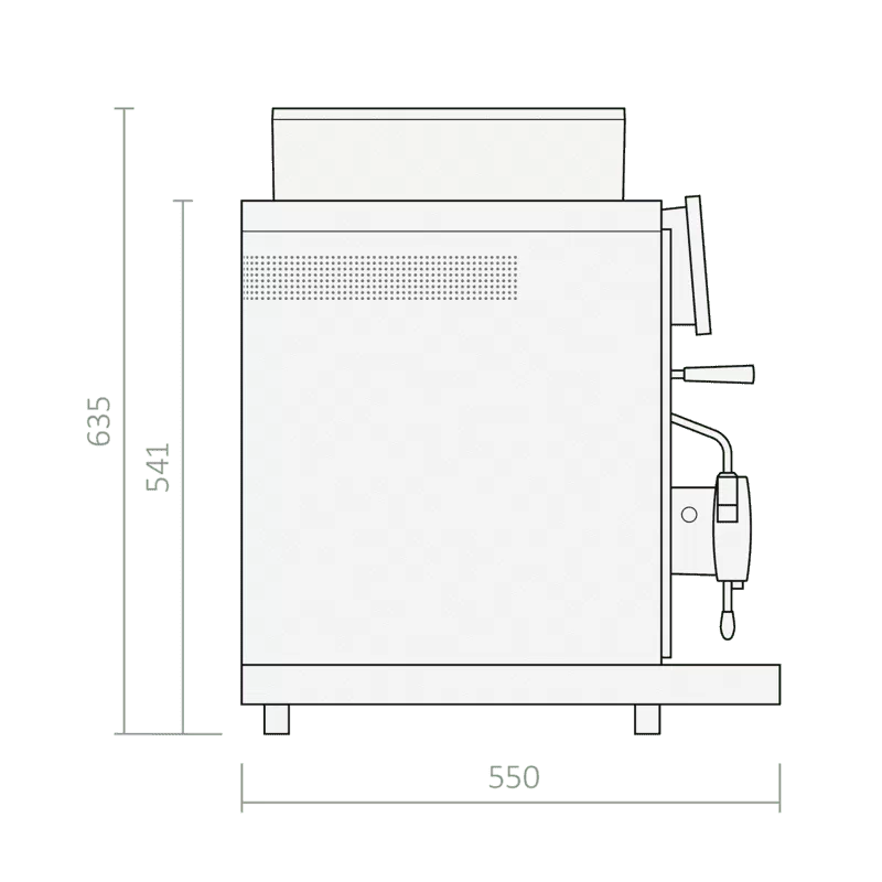 Rex-Royal - Machine à espresso automatique S2 Automilk (MCTI)