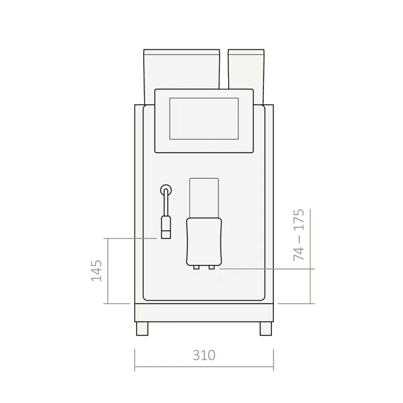Rex-Royal - Machine à espresso automatique S1 Automilk (MCT)