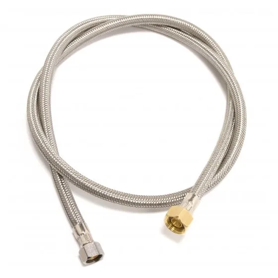 Tuyau Renforcé en acier inoxidable 3/8 BSP x 3/8 Compression (55553)
