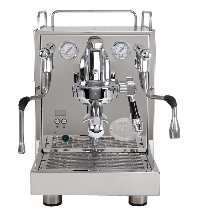ECM Mechanika Max — Machine à espresso manuelle, échangeur de chaleur, pompe rotative, PID Flush Advisor, branchement à l'eau