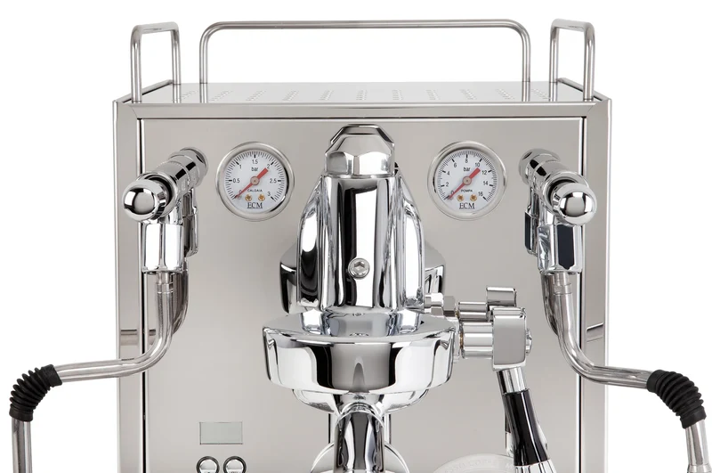 ECM Mechanika Max — Machine à espresso manuelle, échangeur de chaleur, pompe rotative, PID Flush Advisor, branchement à l'eau