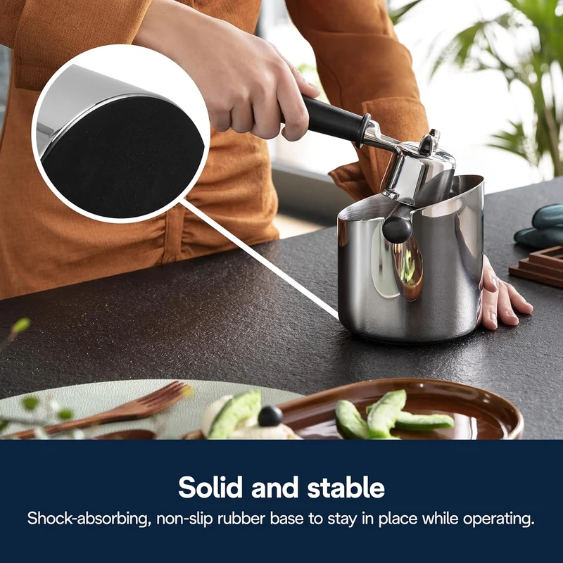DeLonghi - Grand Bac à marc en acier inoxydable