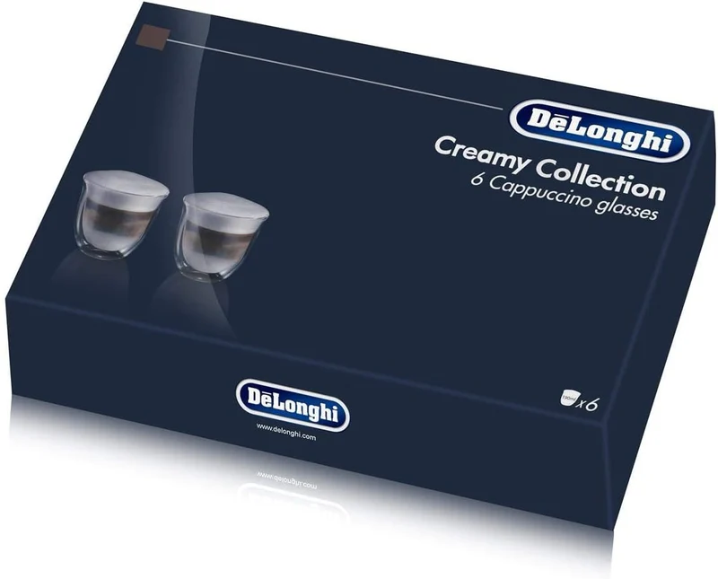 DeLonghi - Ensemble de 6 verres à cappuccino