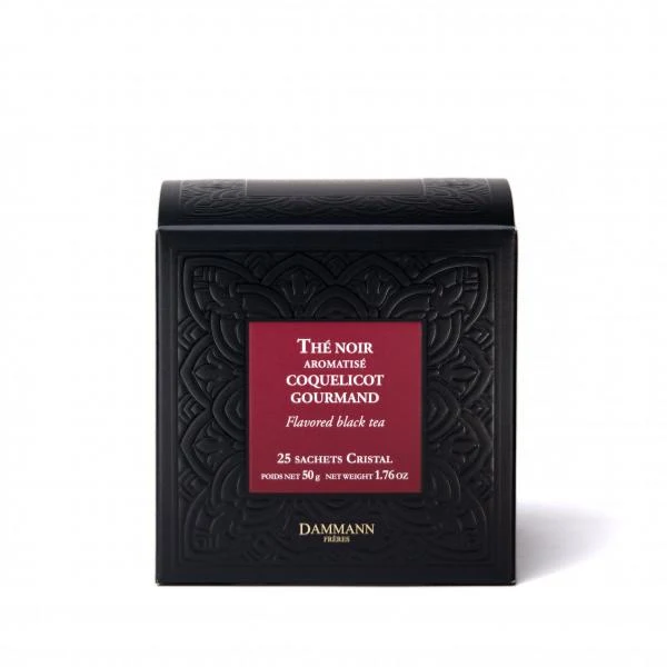 Thé Noir Coquelicot Gourmand - 25 sachets | Dammann Frères