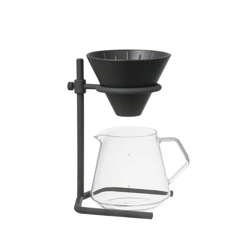 Station Kit V60 - Dripper Porcelaine Noir 27573 - 4 Tasses | Kinto