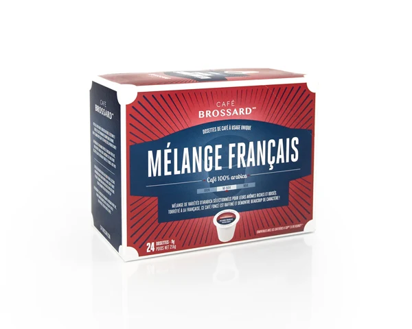 Café Brossard - Dosettes 2.0 Mélange Français (24 unités)