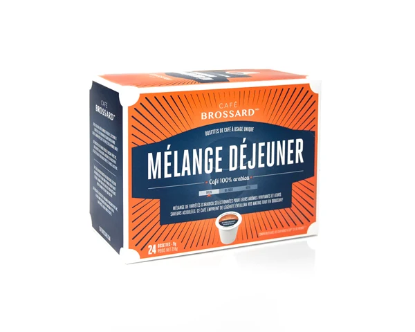 Café Brossard - Dosettes 2.0 Mélange Déjeuner (24 unités)