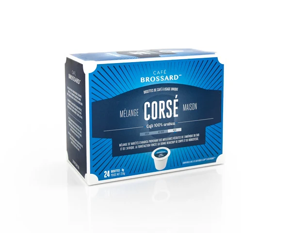 Café Brossard - Dosettes 2.0 Corsé (24 unités)
