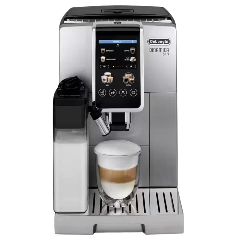 DeLonghi Dinamica Plus : machine à espresso automatique, système LatteCrema, écran tactile 3,5 po