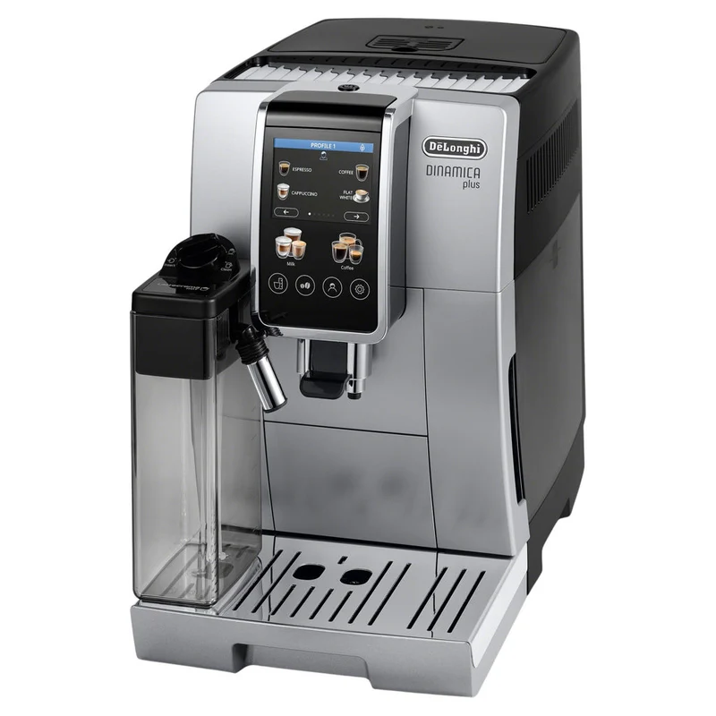 DeLonghi Dinamica Plus : machine à espresso automatique, système LatteCrema, écran tactile 3,5 po