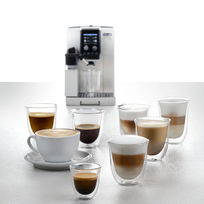 DeLonghi Dinamica Plus : machine à espresso automatique, système LatteCrema, écran tactile 3,5 po