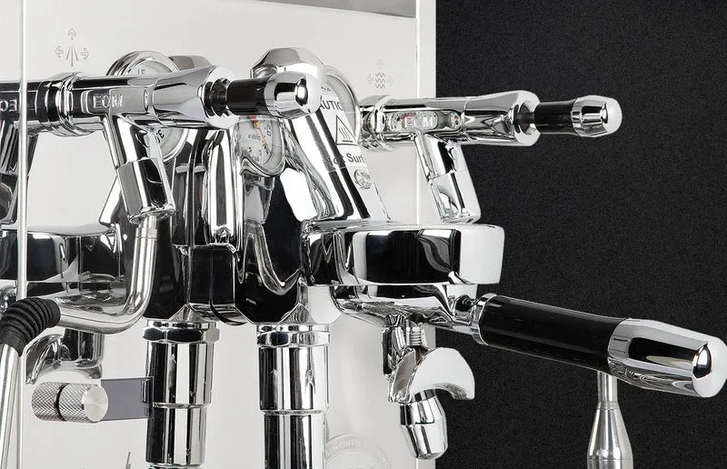 ECM Synchronika II — Machine à espresso double chaudière, pompe rotative, groupe E61, OLED