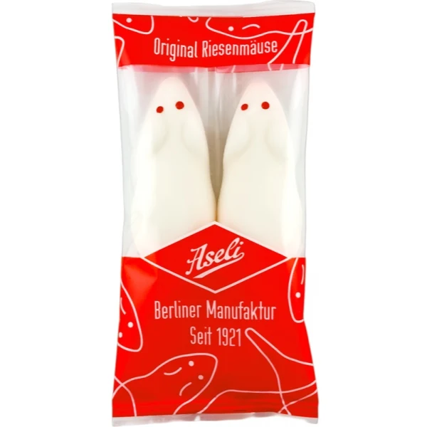 Aseli Duo de souris géantes en sucre mousseux