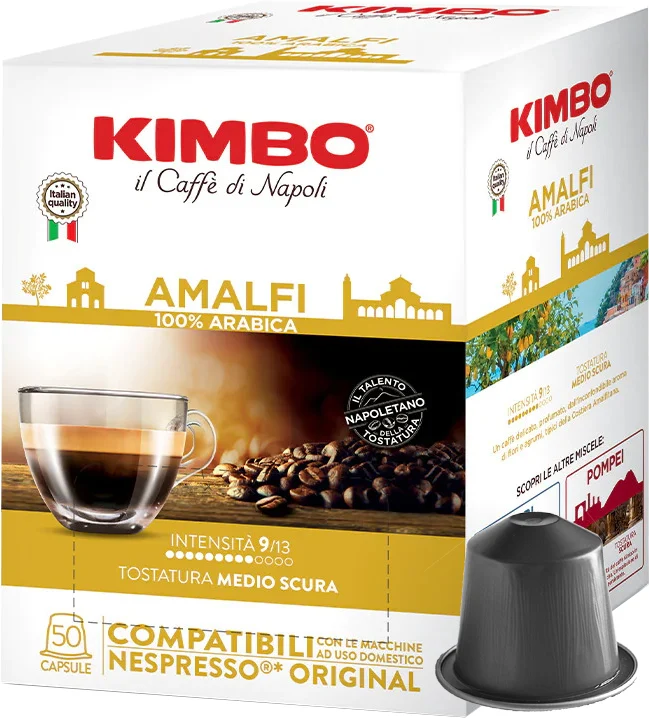 Capsules Kimbo AMALFI - compatibles Nespresso®