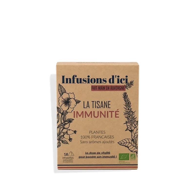 La Tisane BIO Immunité - 18 sachets | Infusions d'Ici
