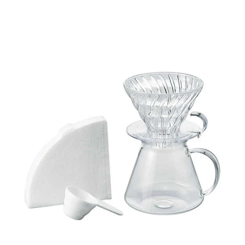 Kit V60 Dripper en Verre - 1 à 4 Tasses | Hario