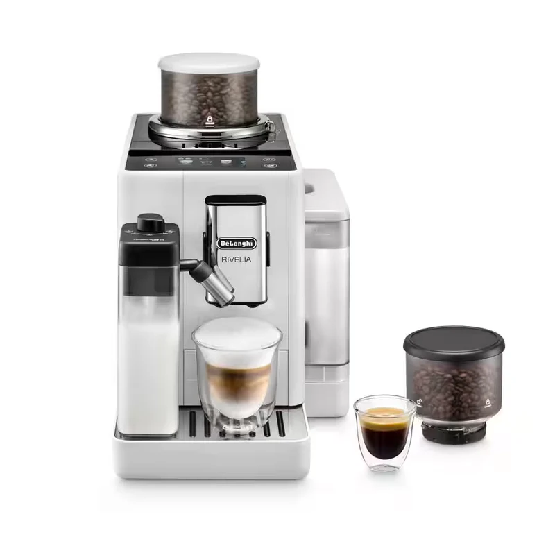 DeLonghi Rivelia – Machine à espresso automatique avec double trémie Bean Switch (250 g x2)