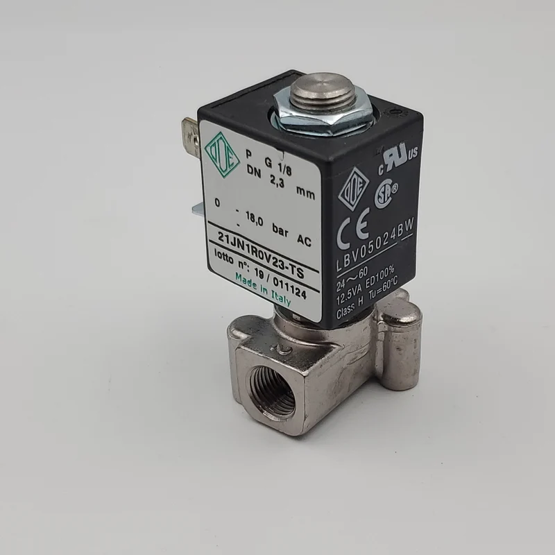 Électrovalve 2 voies Laiton TEA 24VDC 1/8