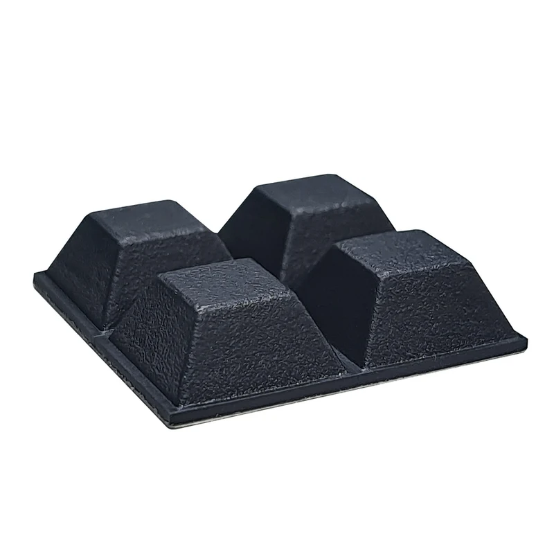 Jeu de 4 pieds adhésifs noirs 5023