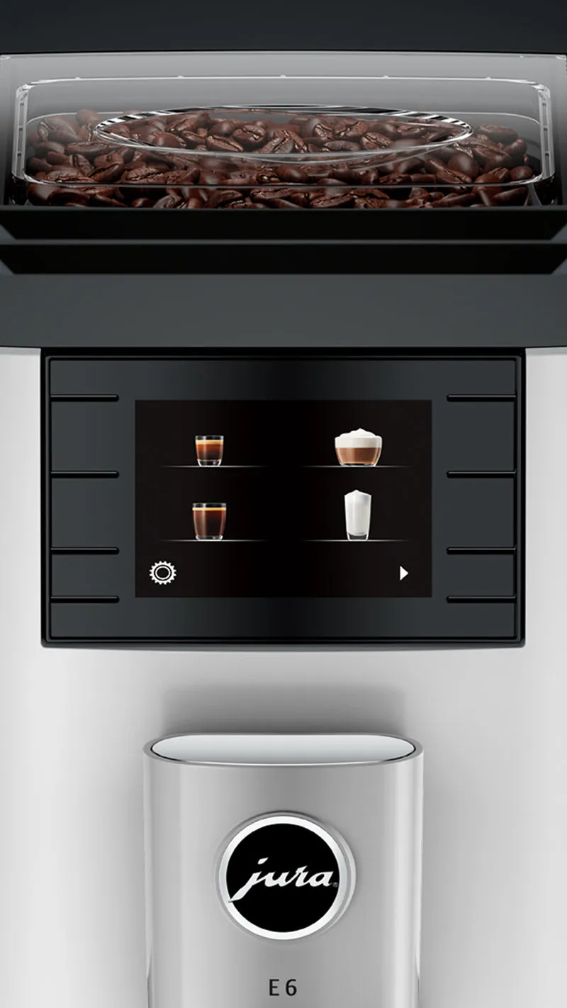 Jura E6 — Machine à espresso automatique avec broyeur professionnel et Easy Cappuccino