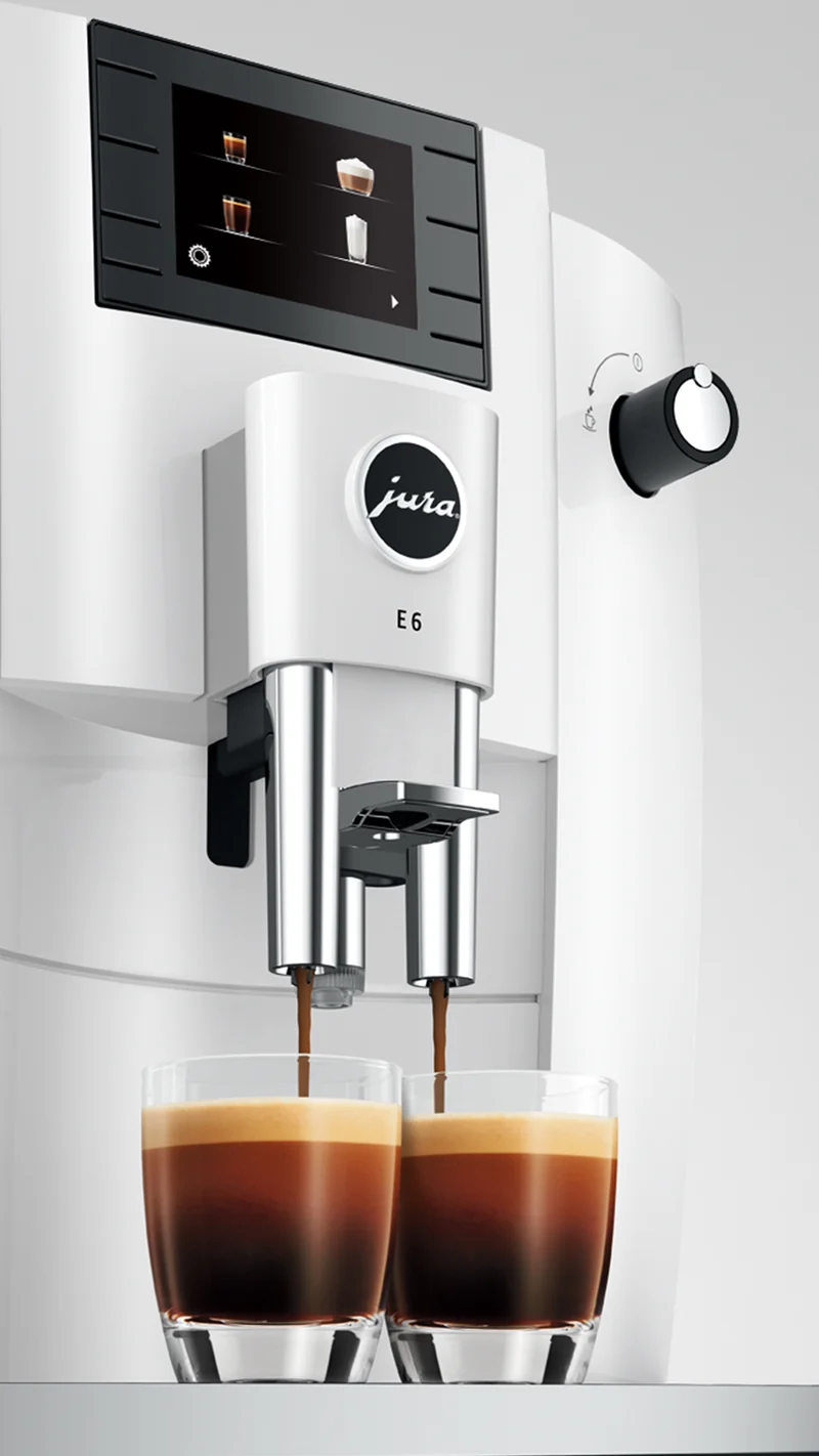 Jura E6 — Machine à espresso automatique avec broyeur professionnel et Easy Cappuccino