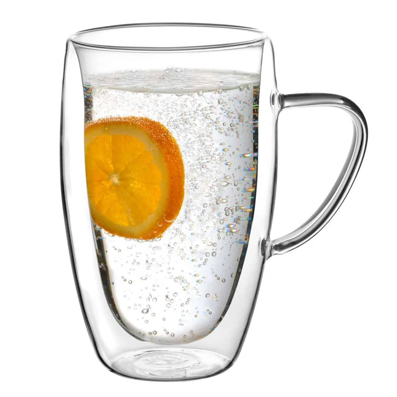 Trudeau - Java tasses en verre à double paroi 450ml (2 unités)