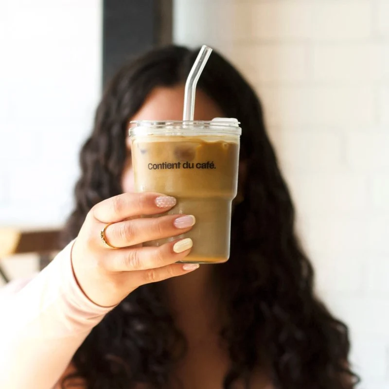 Verre à café glacé