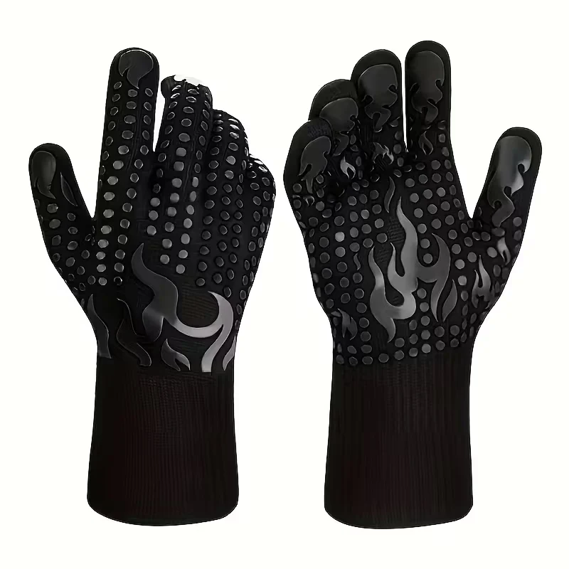 Non-Slip Silicone Cooking Gloves (Barbecue)