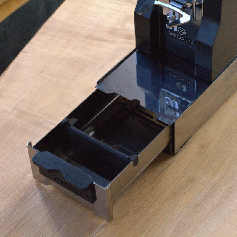 Eureka Mignon knock box à tiroir en acier inoxydable