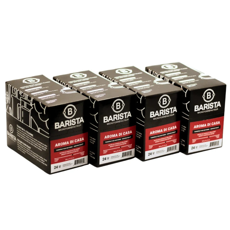 Caisse de capsules Aroma di Casa compatibles K-Cup®* (4 boîtes X 24 K-Cups)