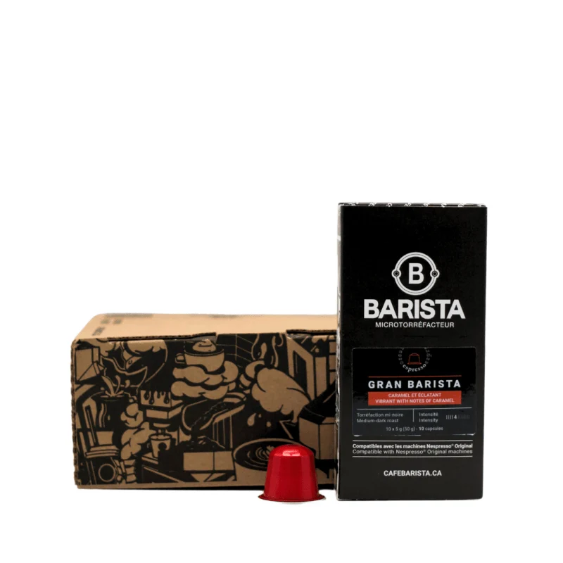 Caisse (6 boites) de capsules Gran Barista