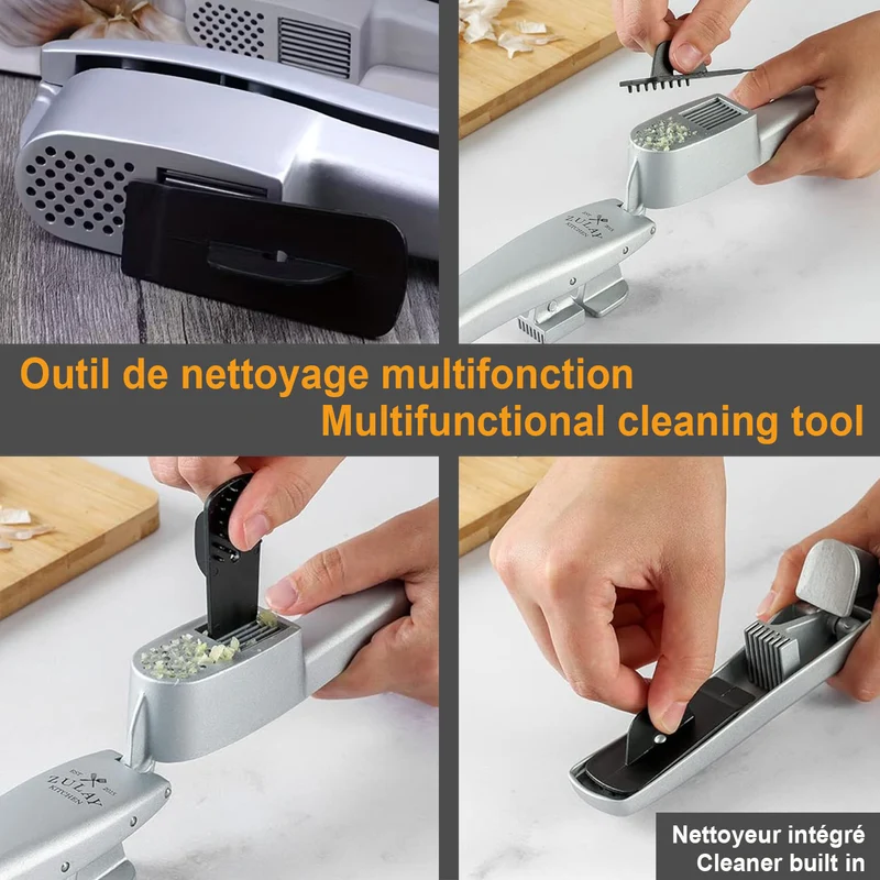 RBrands 2 in 1 Garlic Press & Slicer