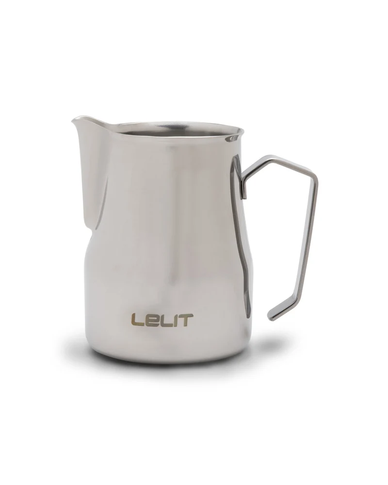 Lelit — Pichet à lait en acier inoxydable 350 ml avec crayon latte art