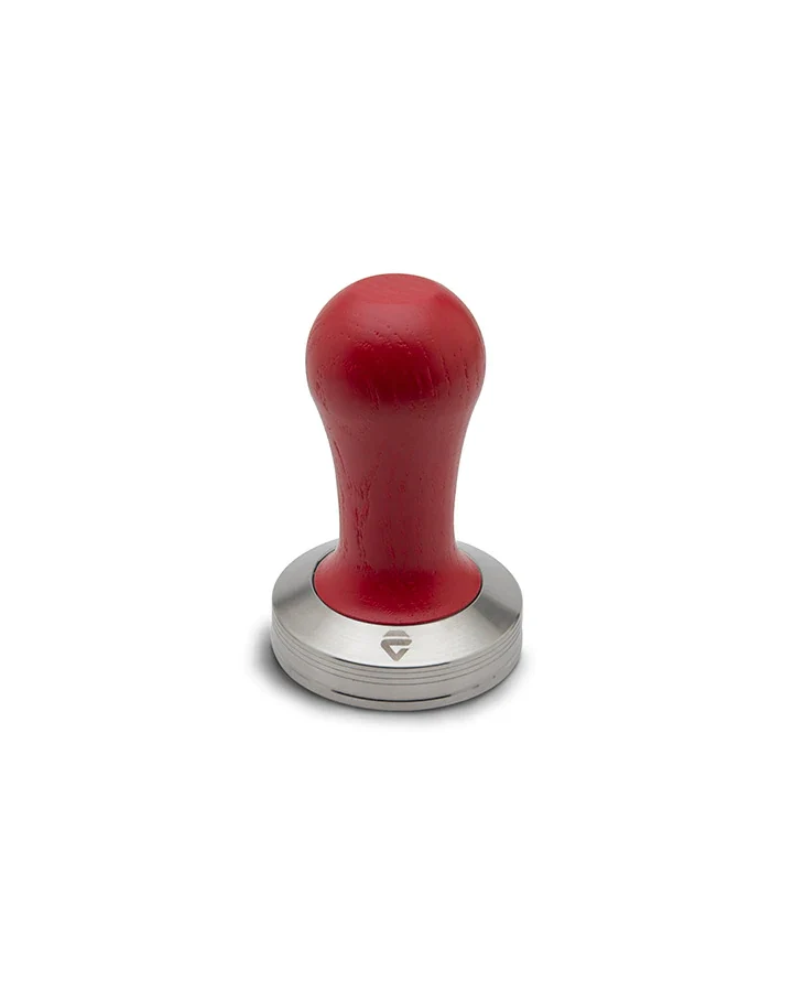 Lelit - Presse-café En Inox Avec Manche En Bois Rouge 58.55mm