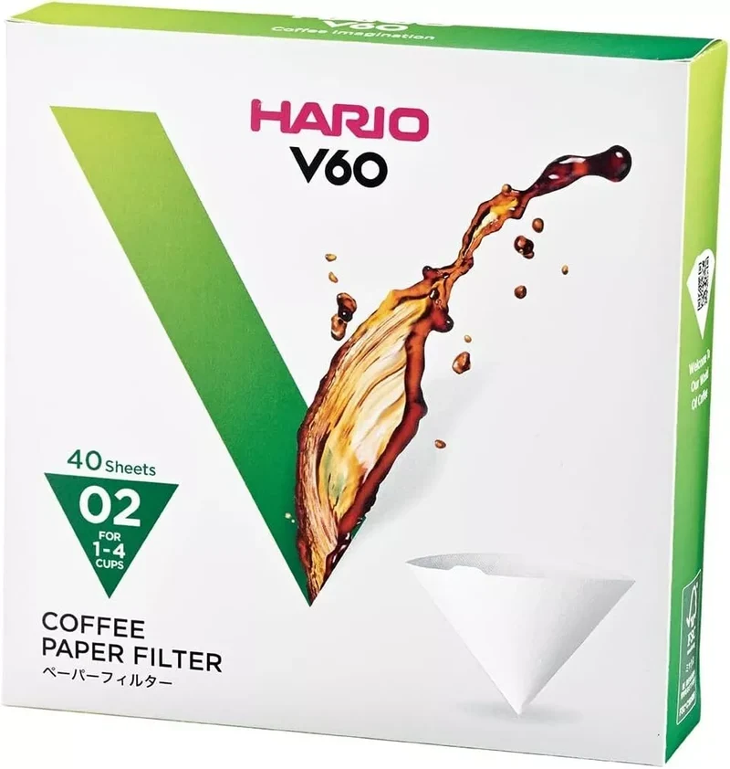 Hario - Filtre Papier V60-02 (40 Un )