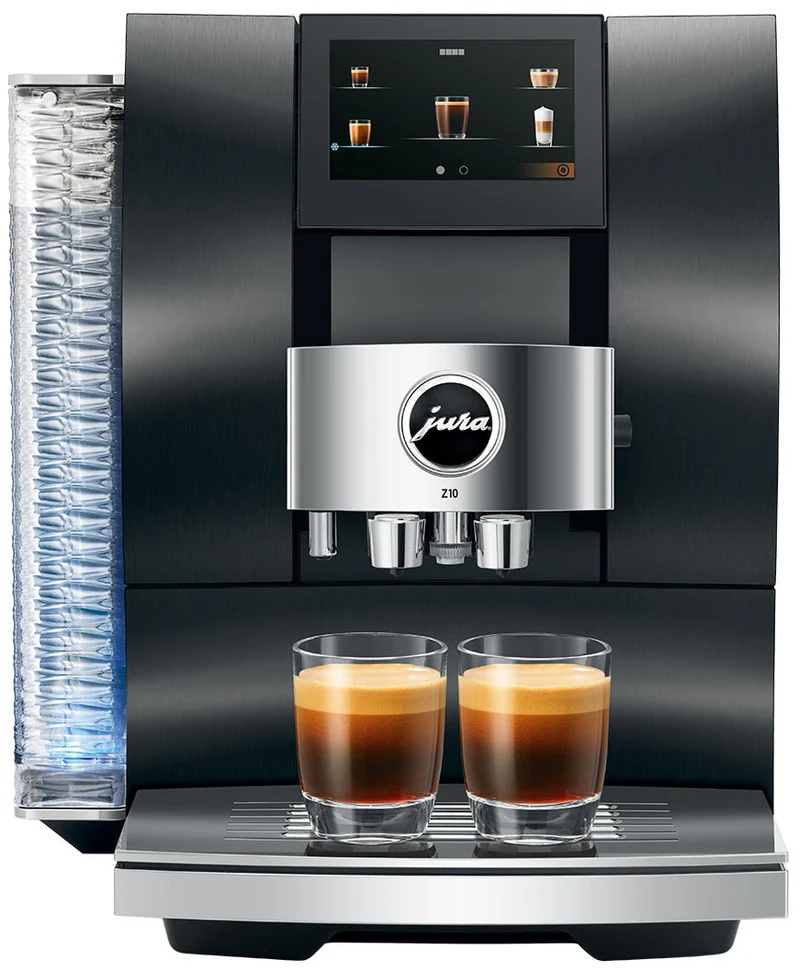 Jura Z10 — Machine à espresso automatique, Cold Brew intégré, P.R.G., écran tactile couleur 4,3 po