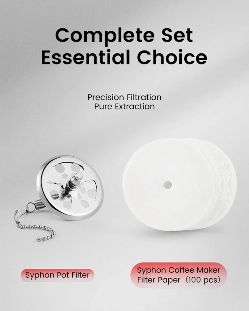 Syphon Pot Filter & Filter Paper - By MHW-3BOMBER