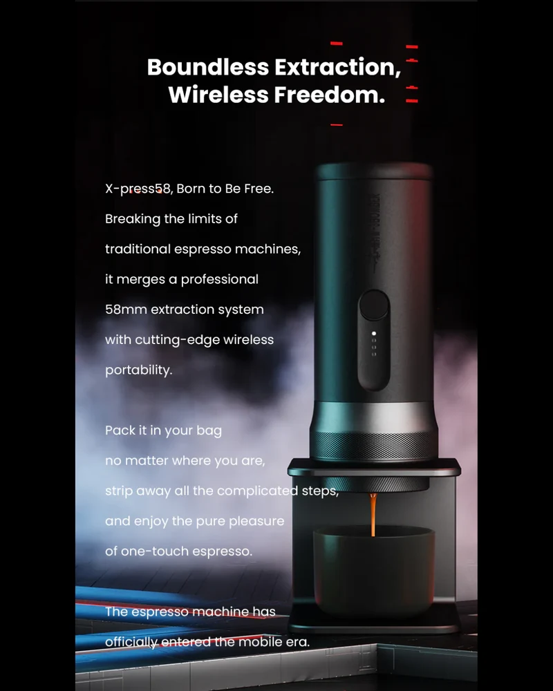 X-Press58 Portable Espresso Machine by MHW-3BOMBER