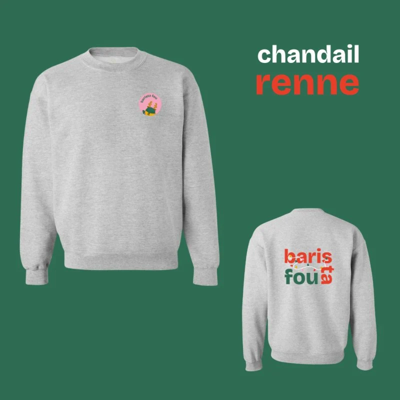 Chandail (crewneck) Barista Fou